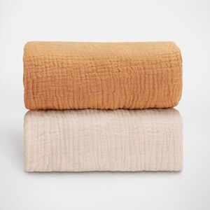 New 2pk Cotton Muslin Bassinet Sheets